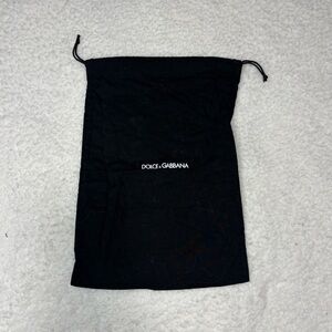 Dolce & Gabanna Black Cotton Small Handbag Dust Bag